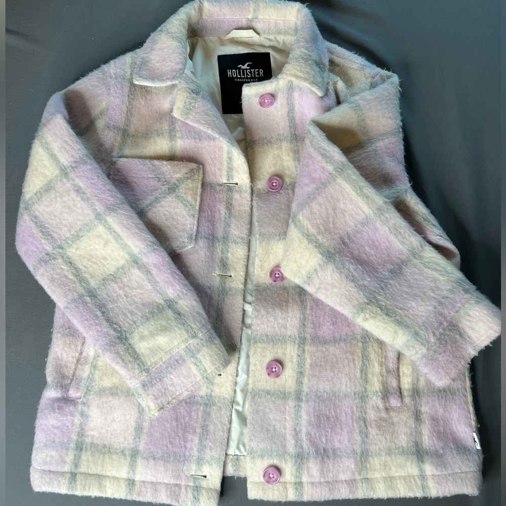Hollister Plaid Coat